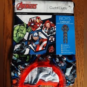 Cuddl Duds Avengers Marvel Comics Climate Smart Set NWT Long Johns XL